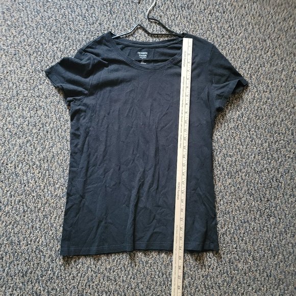 GAP Black Scoop Neck Favorite Tee Size Large - Picture 8 of 11
